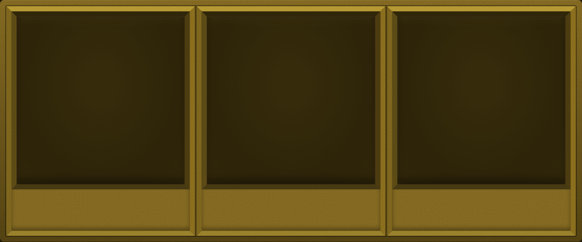 Molten Gold Display Case (1x3)